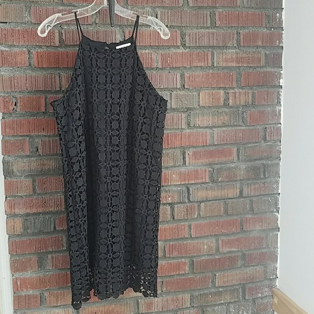 Black Lace Cocktail  Mini Dress